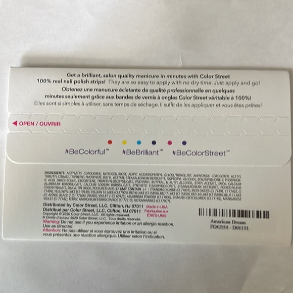 Color street nail set “American Dream” - Picture 2 of 2